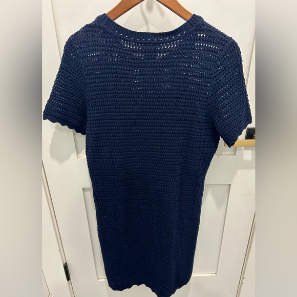 GAP crochet mini dress. Navy. Size small - Picture 3 of 3